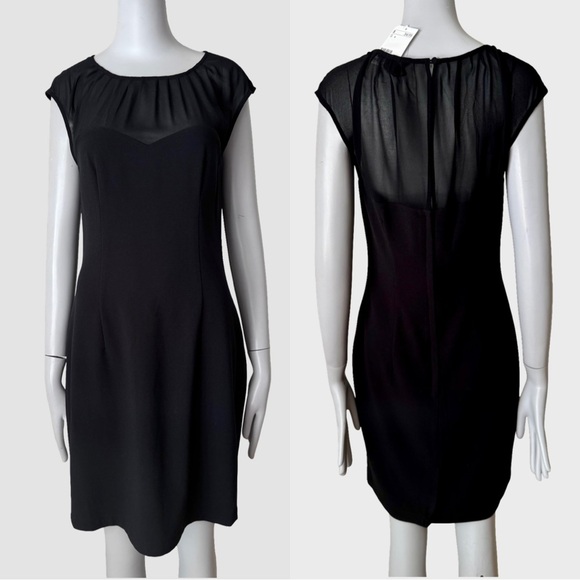 H&M Dresses & Skirts - NWT H&M Sheer Sweetheart Neckline Little Black Dress Cocktail Party LBD Size 8